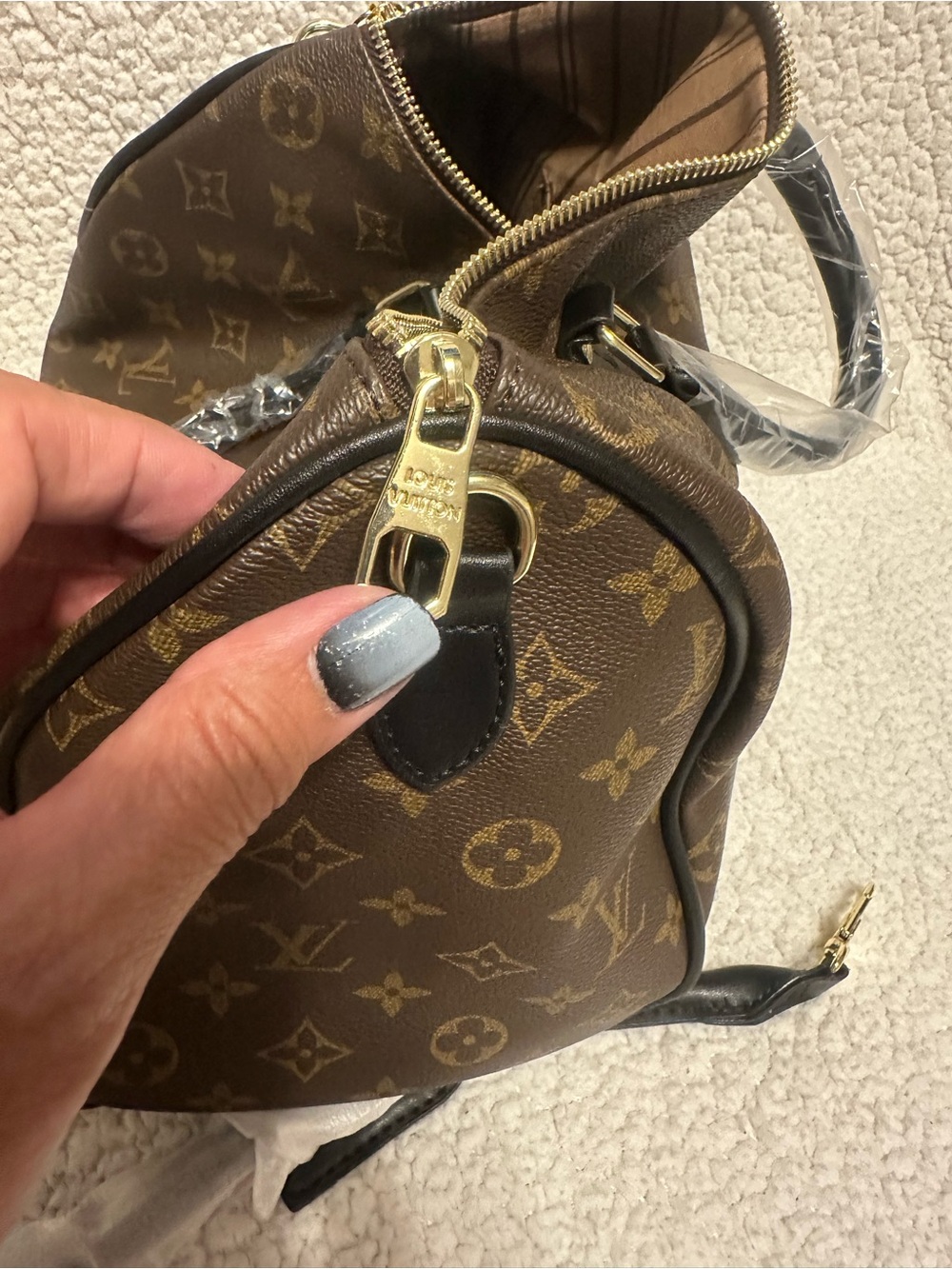 Louis Vuitton Brown Monogram Satchel Handbag INSPIRE ๐ - Picture 6 of 9